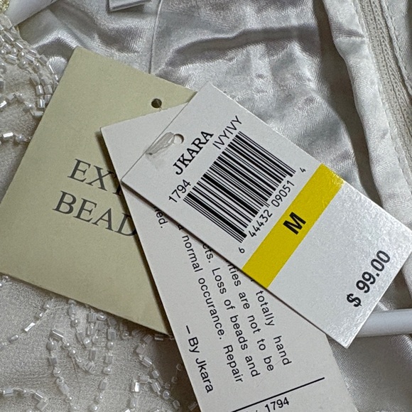 J Kara Ivory Beaded Blouse - Picture 4 of 7